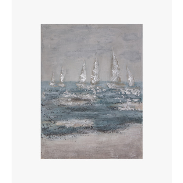 Caspian Waves Textured Wall Art