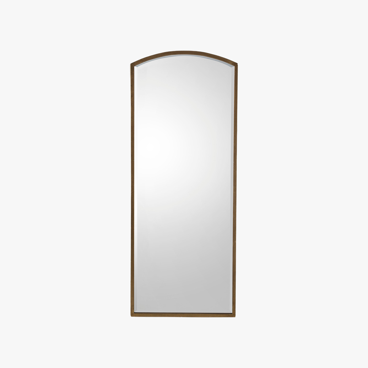 Newport Arch Standing Mirror in Antique Gold