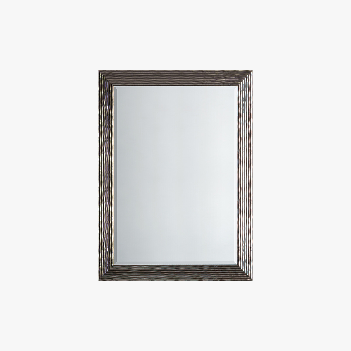 Brian Overmantle Mirror in Silver