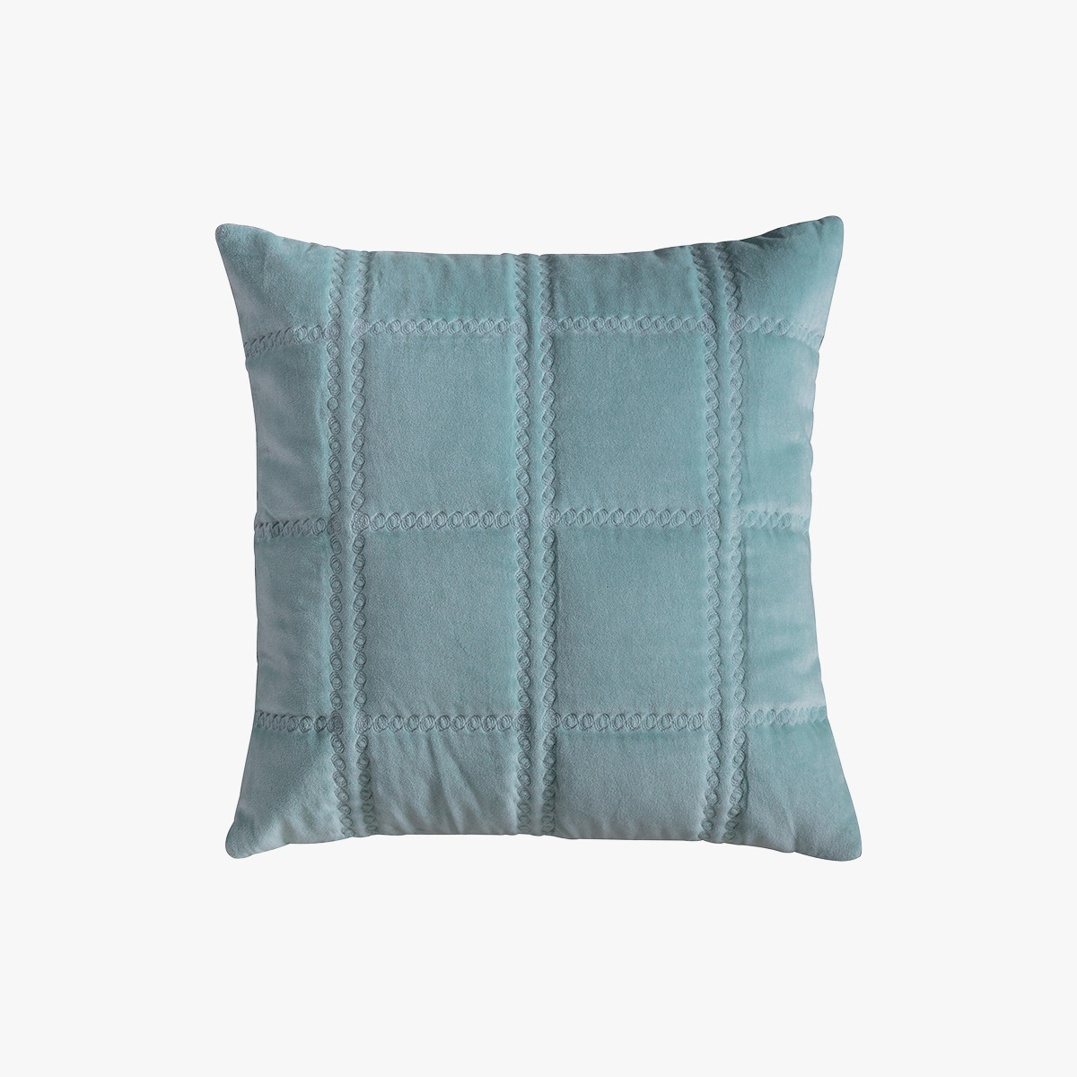 Eaton Duck Egg Quilted Cushion