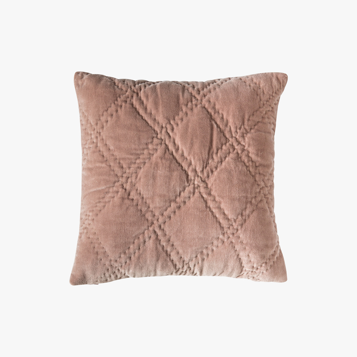 Edison Blush Pink Diamond Quilted Cushion