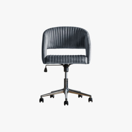 Niantic Charcoal Velvet Swivel Chair