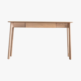 Menorca Oak One Drawer Desk