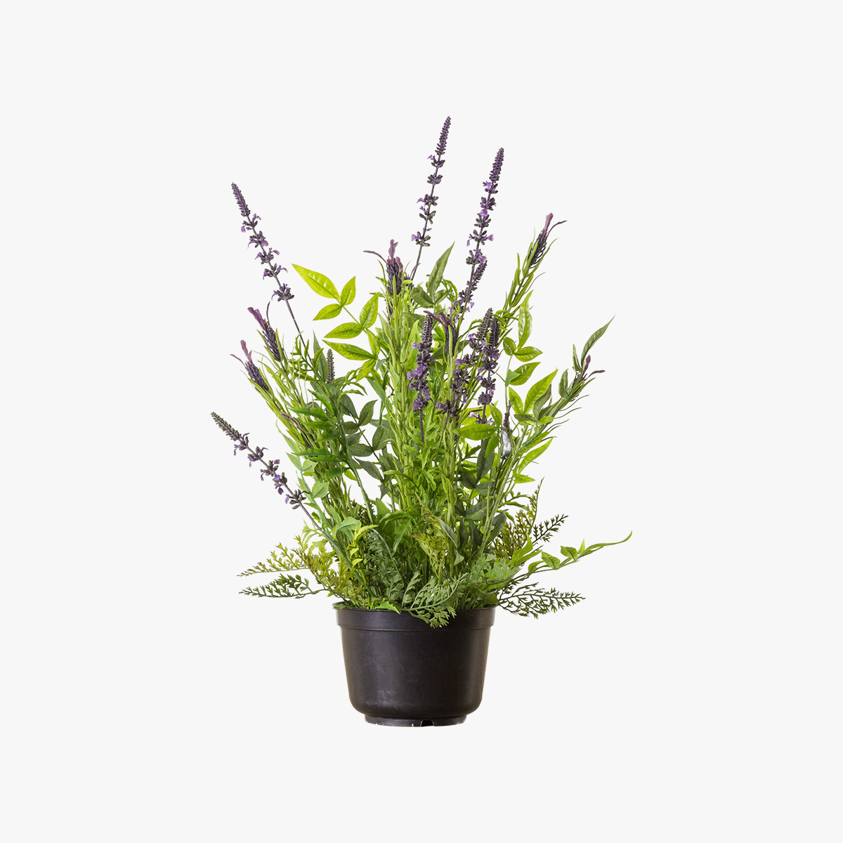 Faux Potted Lavender Spray