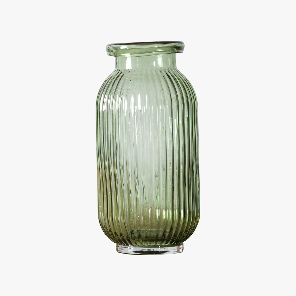 Acel Green Glass Vase, Large