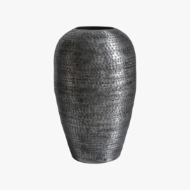 Myra Silver Metal Vase