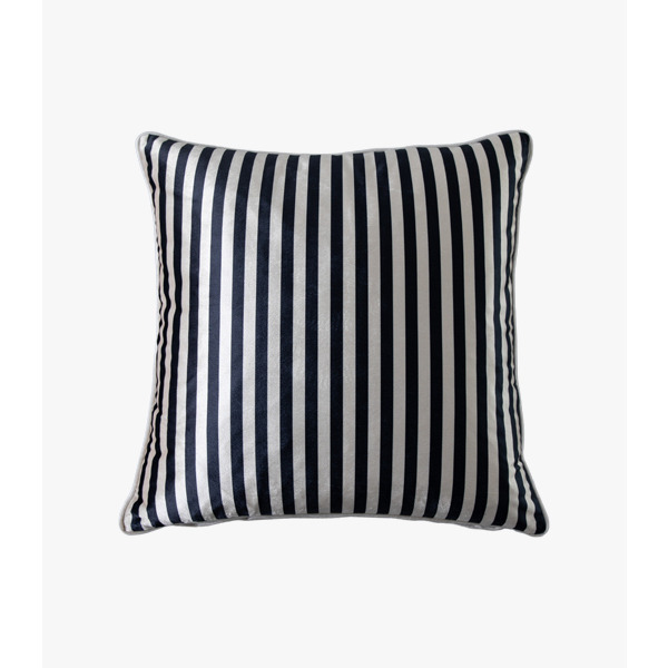Brock Black and Gold Striped Cushion