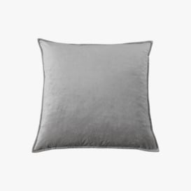 Doux Velvet Cushion in Silver Grey