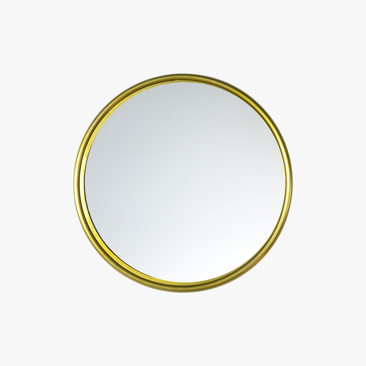 Morgan Large Round Wall Mirror in Brass