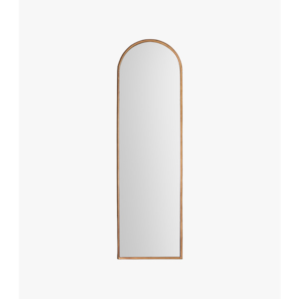 Quinton Arch Leaner Mirror With Bronze Frame