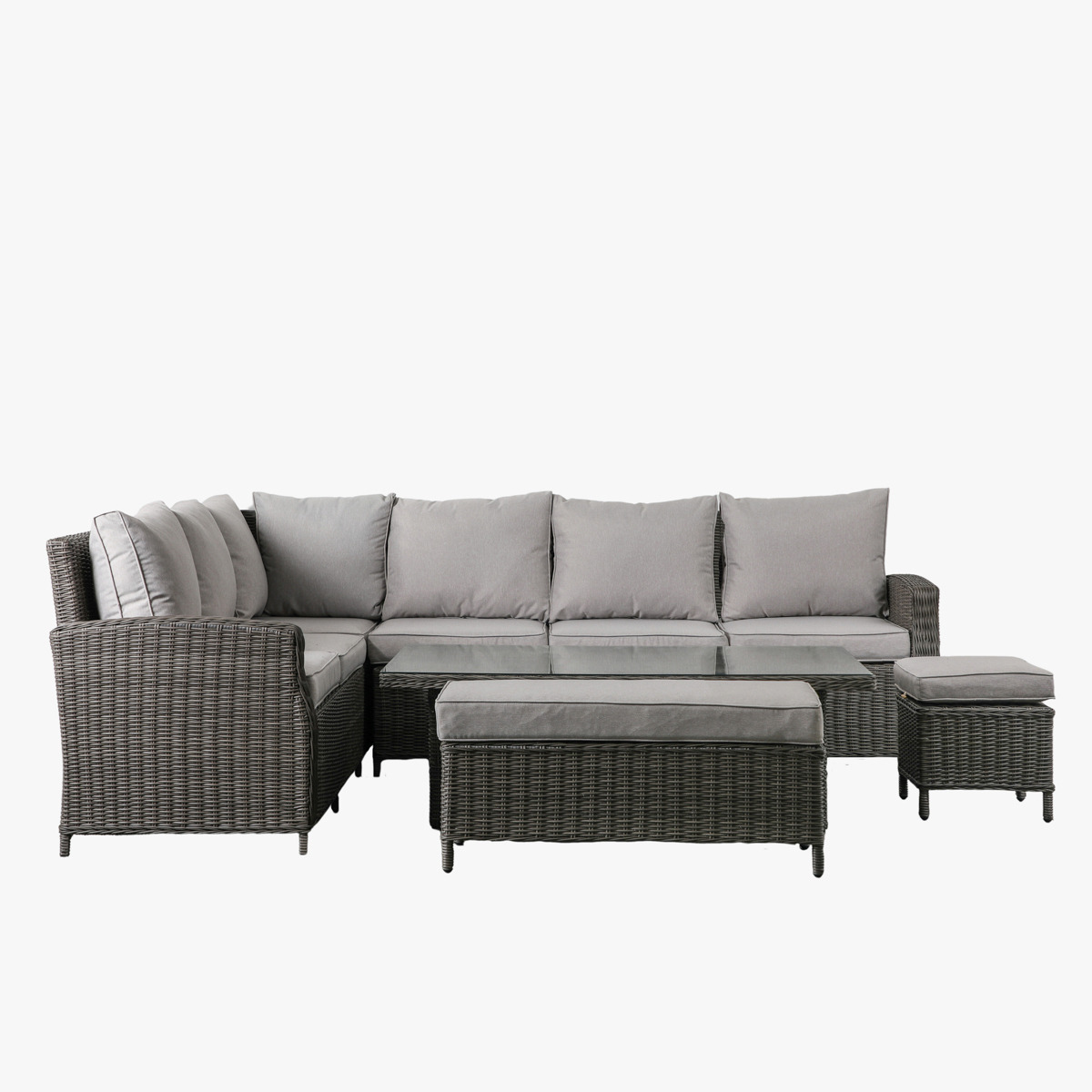 Nurturer Rectangle Dining Set Grey