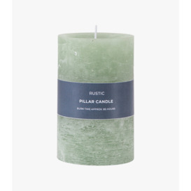 Country pillar Candle in Sage Small