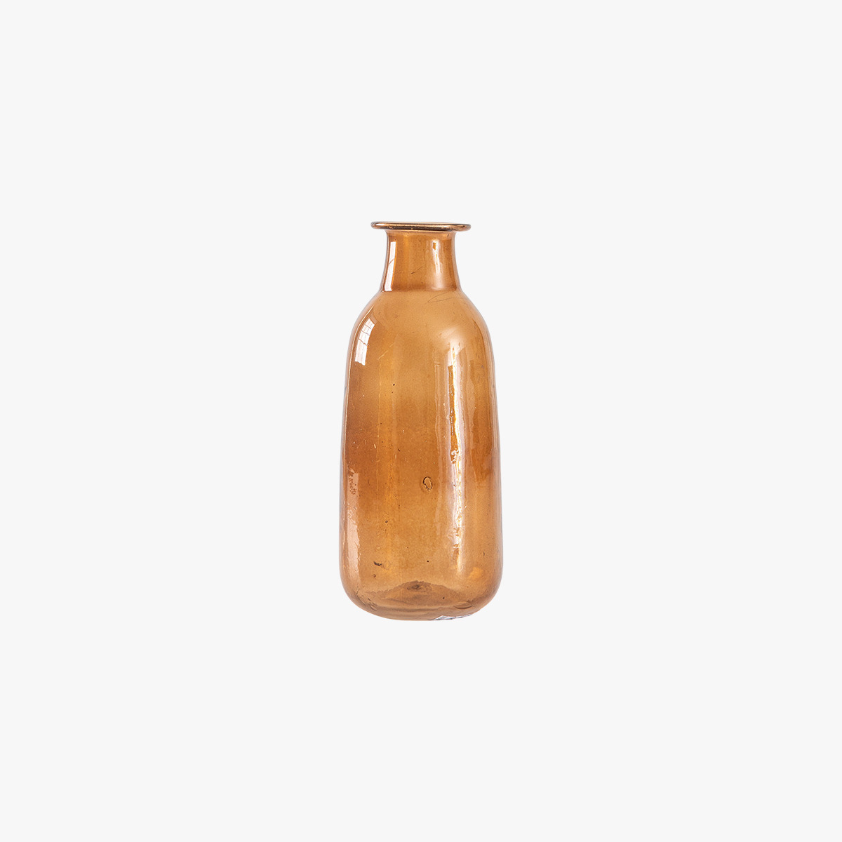 Hubba-Bubble Bud Vase in Brown Set of Two