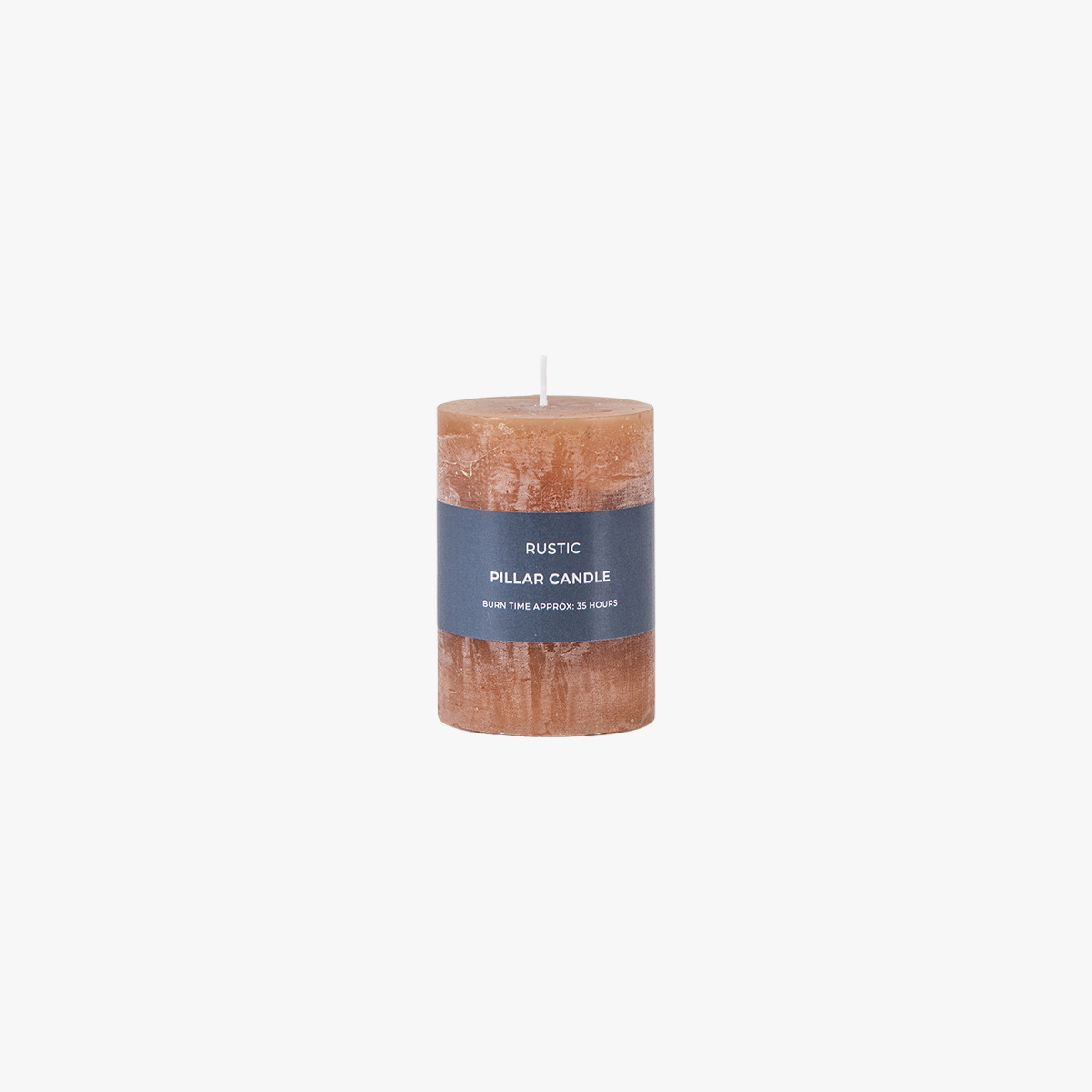 Country pillar Candle in Amber Small Pack of 2