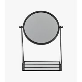 Dollface Desk Mirror with Tray in Black