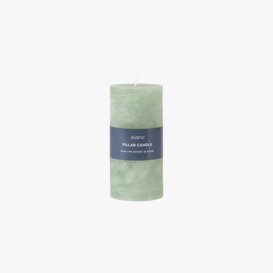 Country pillar Candle in Sage Large Pack of 2