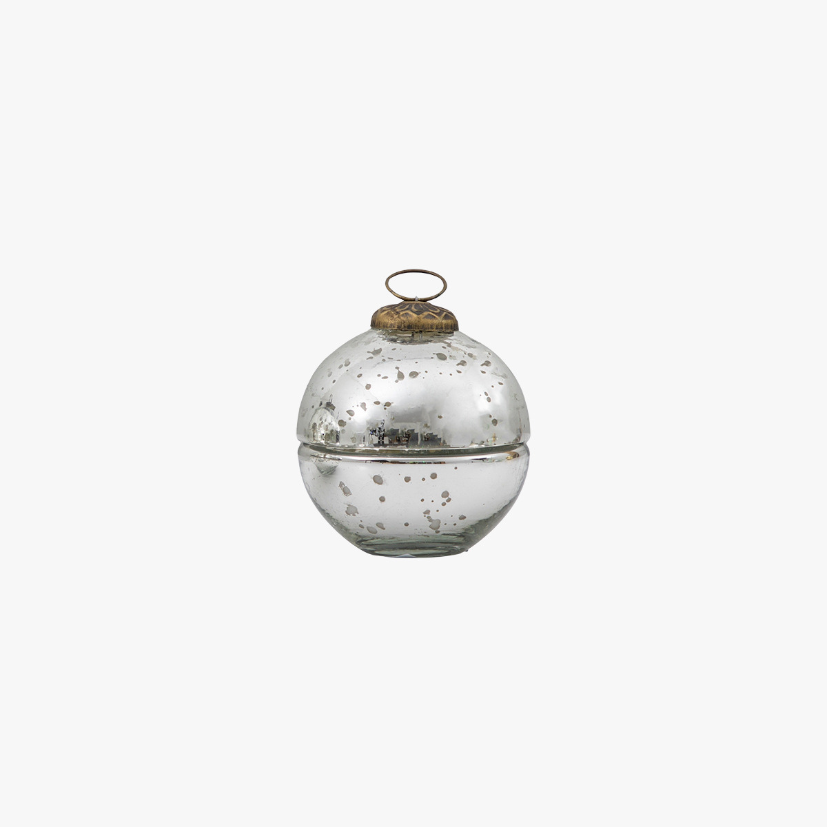 Heritage Bauble Votive Candle in Silver Small Pack of 2