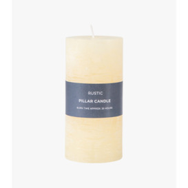 Country pillar Candle in Ivory Large Pack of 2