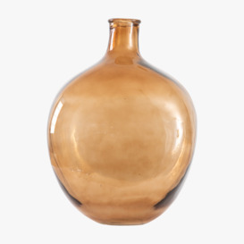 Hubba-Bubble Bottle Vase in Brown Large