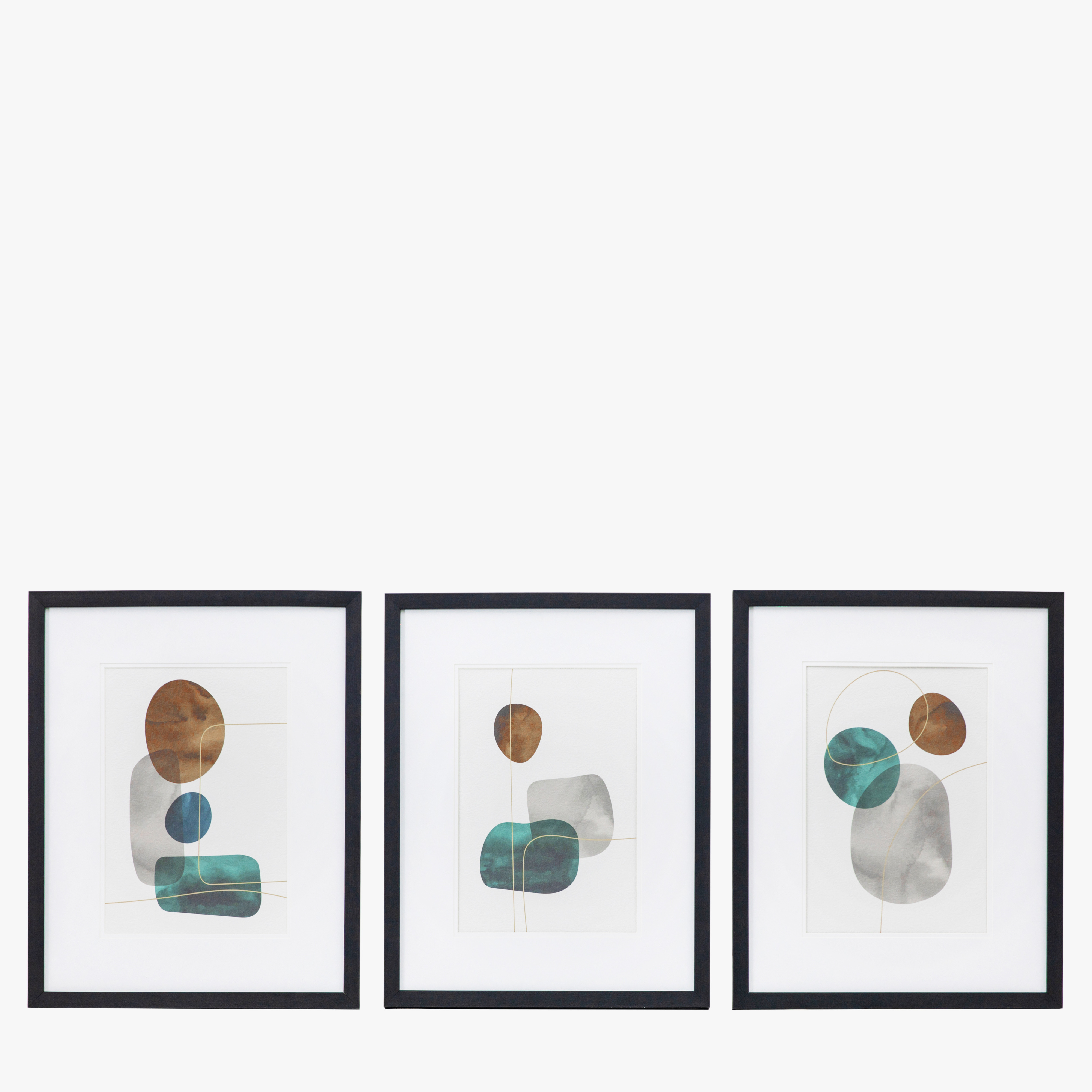 Bubbler Abstract Art Set of Three