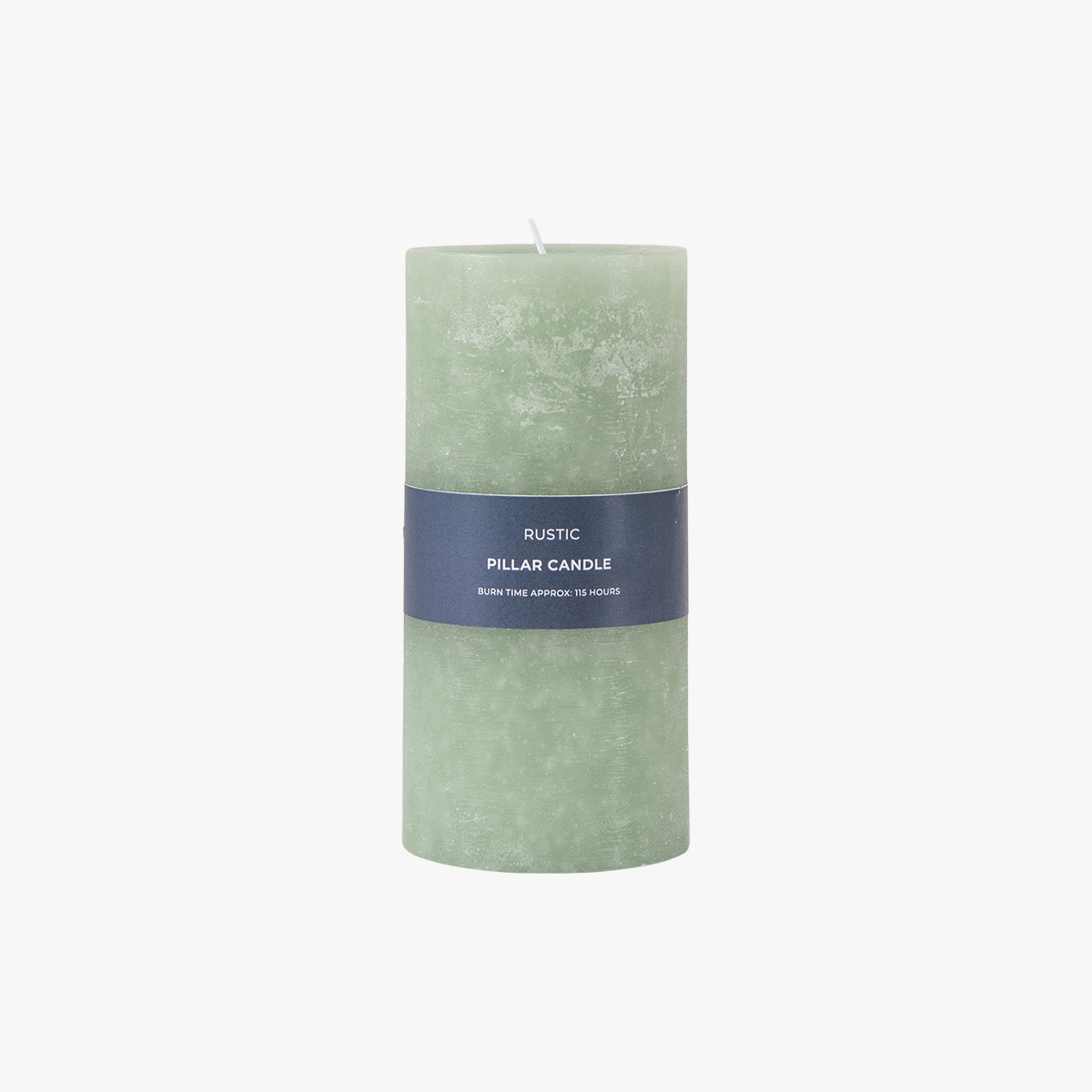 Country pillar Candle in Sage Large