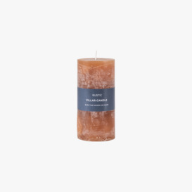 Country Pillar Candle in Amber Large Pack of 2