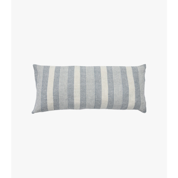 Plush-Up Stripe Rectangle Cushion in Grey