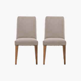Chateau Dining Chair in Dove & Natural - Set of 2