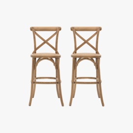 Theodore Barstool in Natural - Set of 2