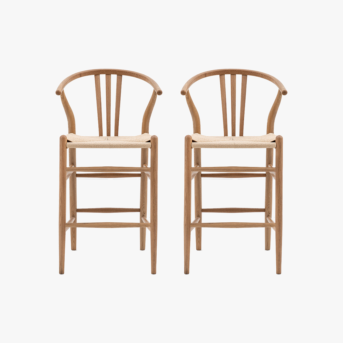 Maeve Bar Stool in Natural - Set of 2