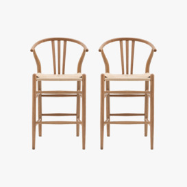 Maeve Bar Stool in Natural - Set of 2
