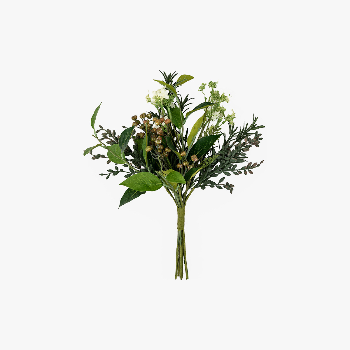 Leafy Faux Floral Bouquet - Large