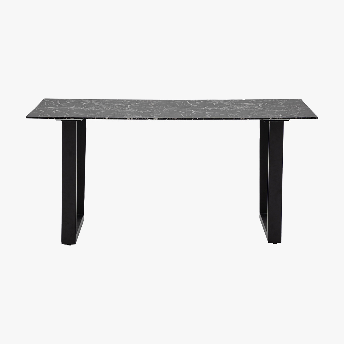 Huxley Dining Table in Black Marble