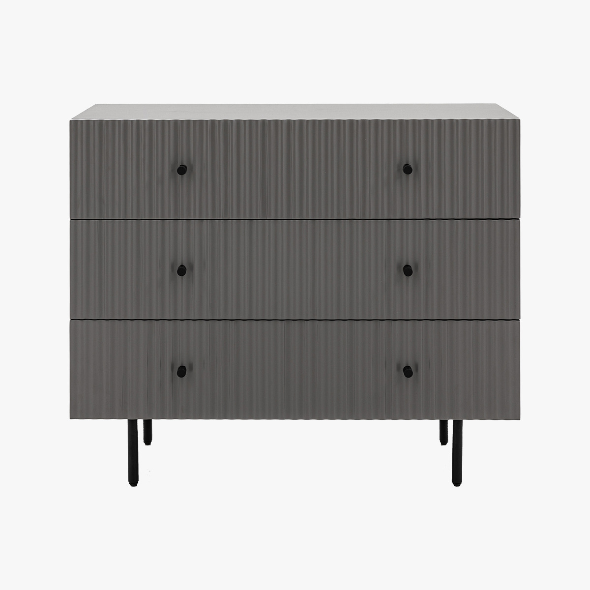 Ridge Chest of Drawers in Grey