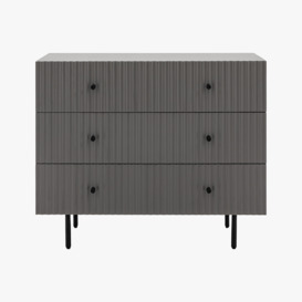 Ridge Chest of Drawers in Grey