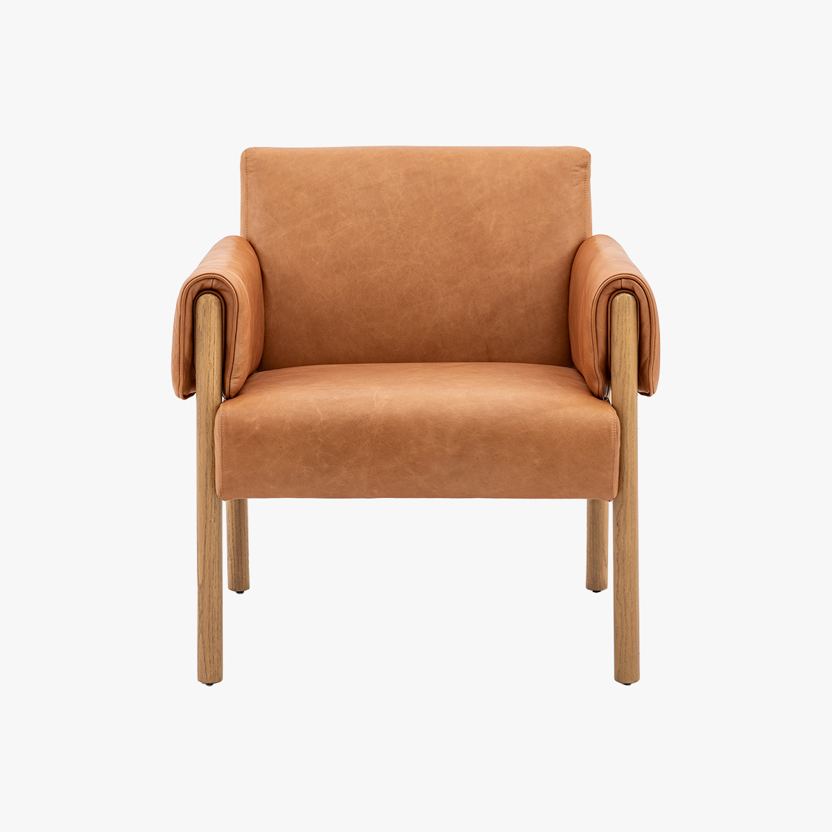 Recharger Brown Leather Armchair