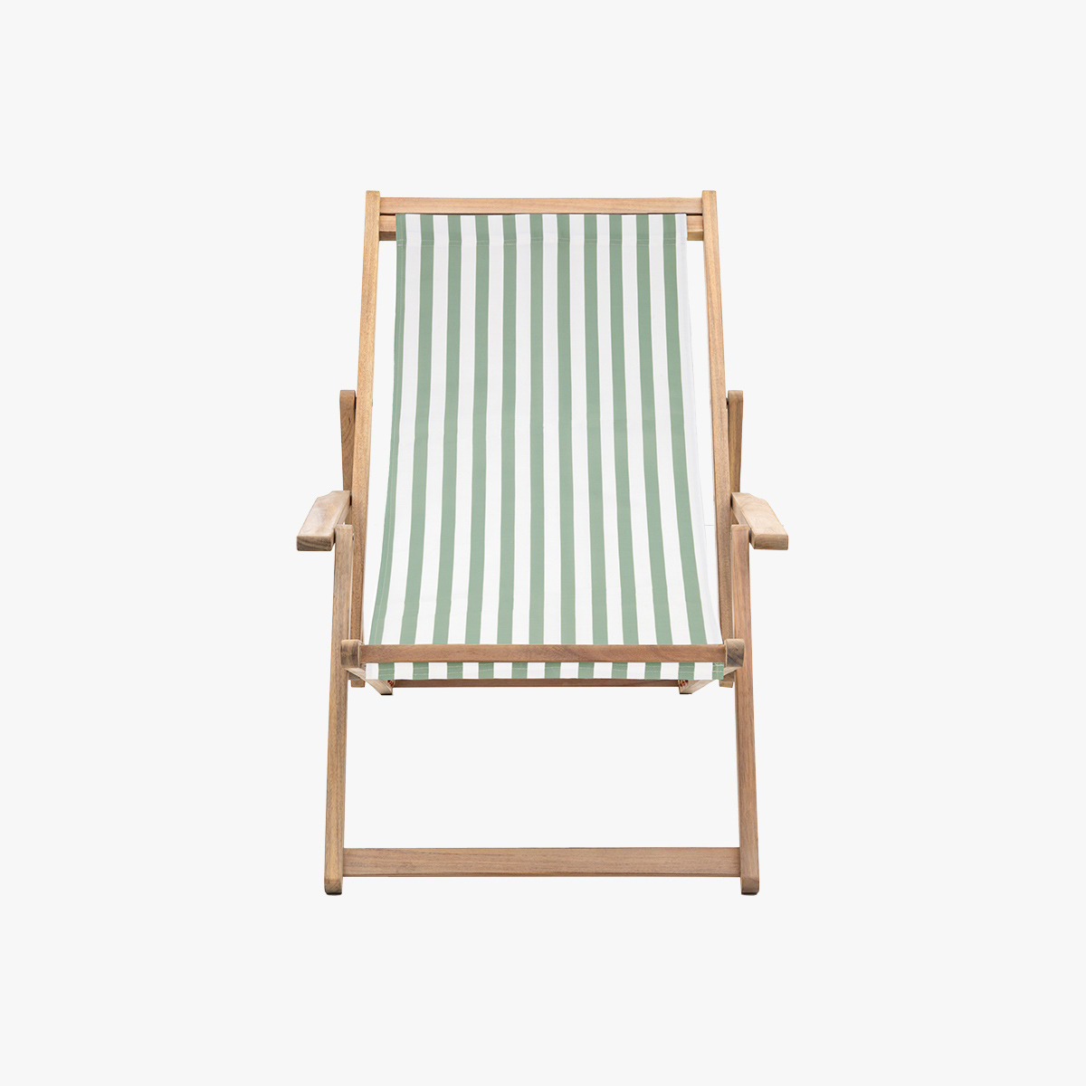 Rest-Easy Deck Chair in Sage Stripe
