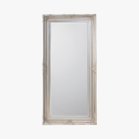 Versailles Leaner Mirror in Antique Silver