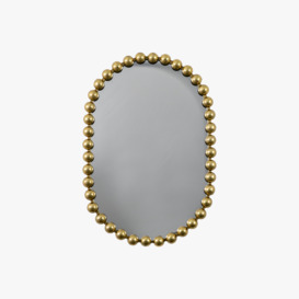 Bead-utiful Mirror in Gold