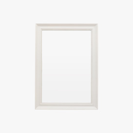 Lucida Rectangle Mirror in Stone, Large