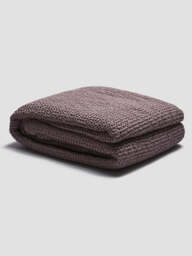 Elderberry Waffle Cotton Throw - 150x200cm - Piglet in Bed