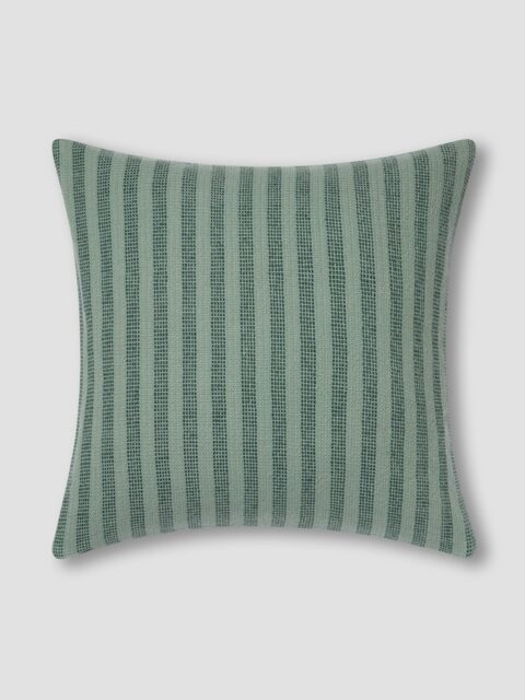 Pine Green Pembroke Stripe Wool Cushion Cover - 50 x 50cm - Piglet in Bed