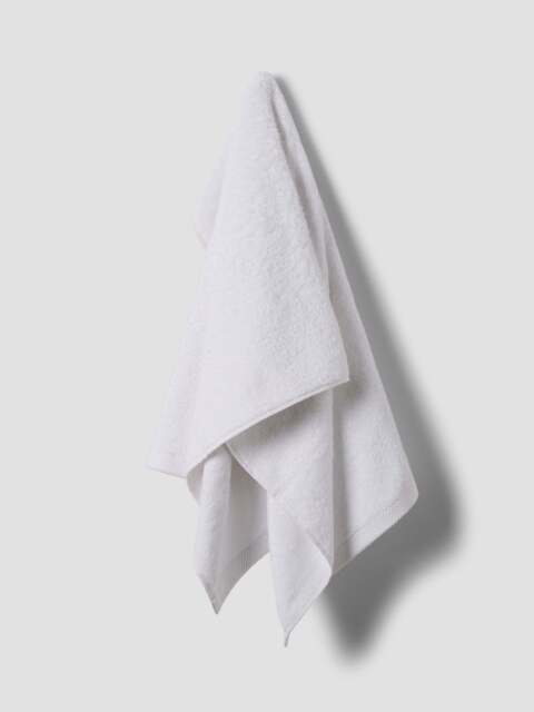 White Organic Cotton Towels - Face Towel - Piglet in Bed