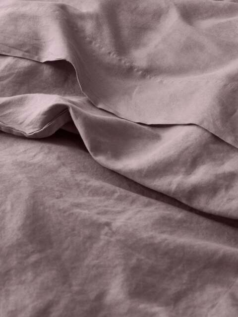 Elderberry 100% Linen Flat Sheet - King - Piglet in Bed
