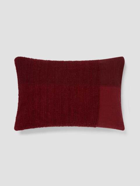 Rhubarb Soft Cross Weave Wool Rectangle Cushion Cover - 40x60cm - Piglet in Bed