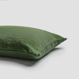 Piglet Forest Green Linen Pillowcases (Pair) Size Standard