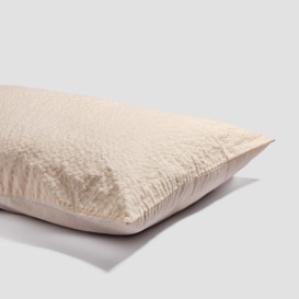 Piglet Cloud Cream Seersucker Cotton Pillowcases (Pair) Size Super King