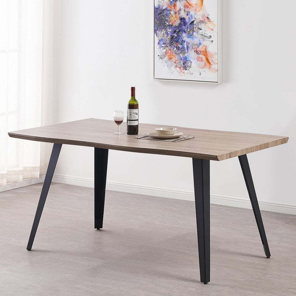 Rocco LUX Dining Table Colour: Light Walnut