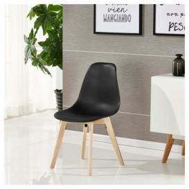 Rico Dining Chair Pack: Single, Colour: Black