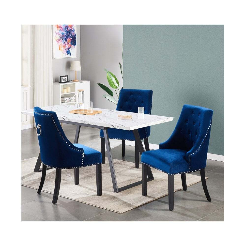 Windsor Toga Lux Dining Set - a White Table and Set of 4 Chairs Colour